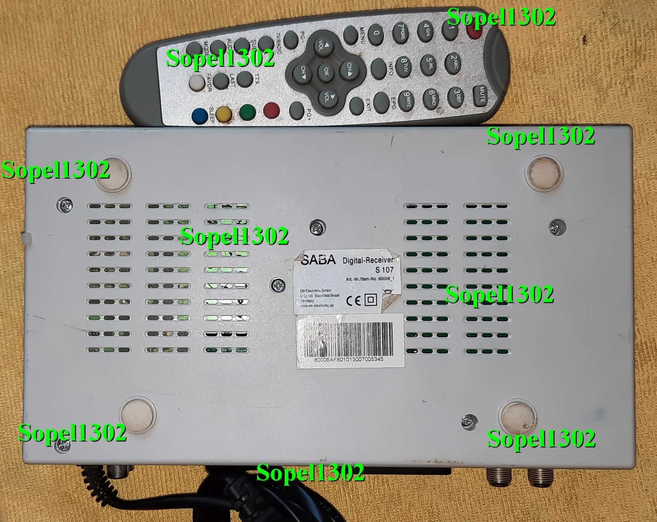 Dekoder satelitarny SABA S107 + pilot
