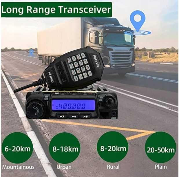 Retevis RT9000D Przenośny Nadajnik - Odbiornik 60W 136-174mhz duża moc