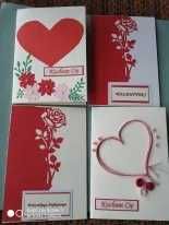 kartka na Walentynki, Dzień Kobiet, imieninowa, ręcznie robiona
