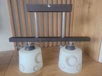 Lampa sufitowa z dwoma  kloszami