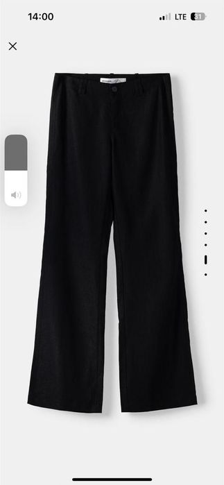 Нові лляні штани від бренду Бершка, розмір М