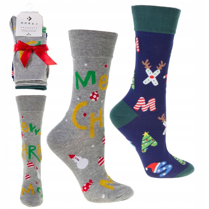 Moraj Skarpety Świąteczne 2-Pary Prezent 39-42