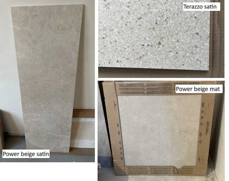 Gres płytki Opoczno Power Beige Terazzo Satin 40x120 mat 60x60