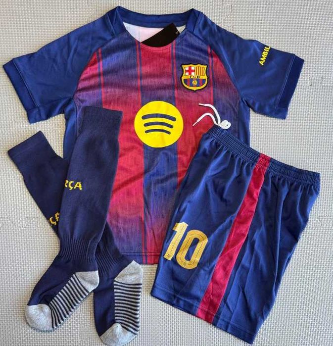 Komplet piłkarski koszulka Leo Messi Fc Barcelona ostatni sezon unikat