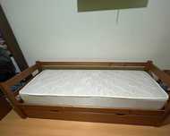 Cama madeira + colchão