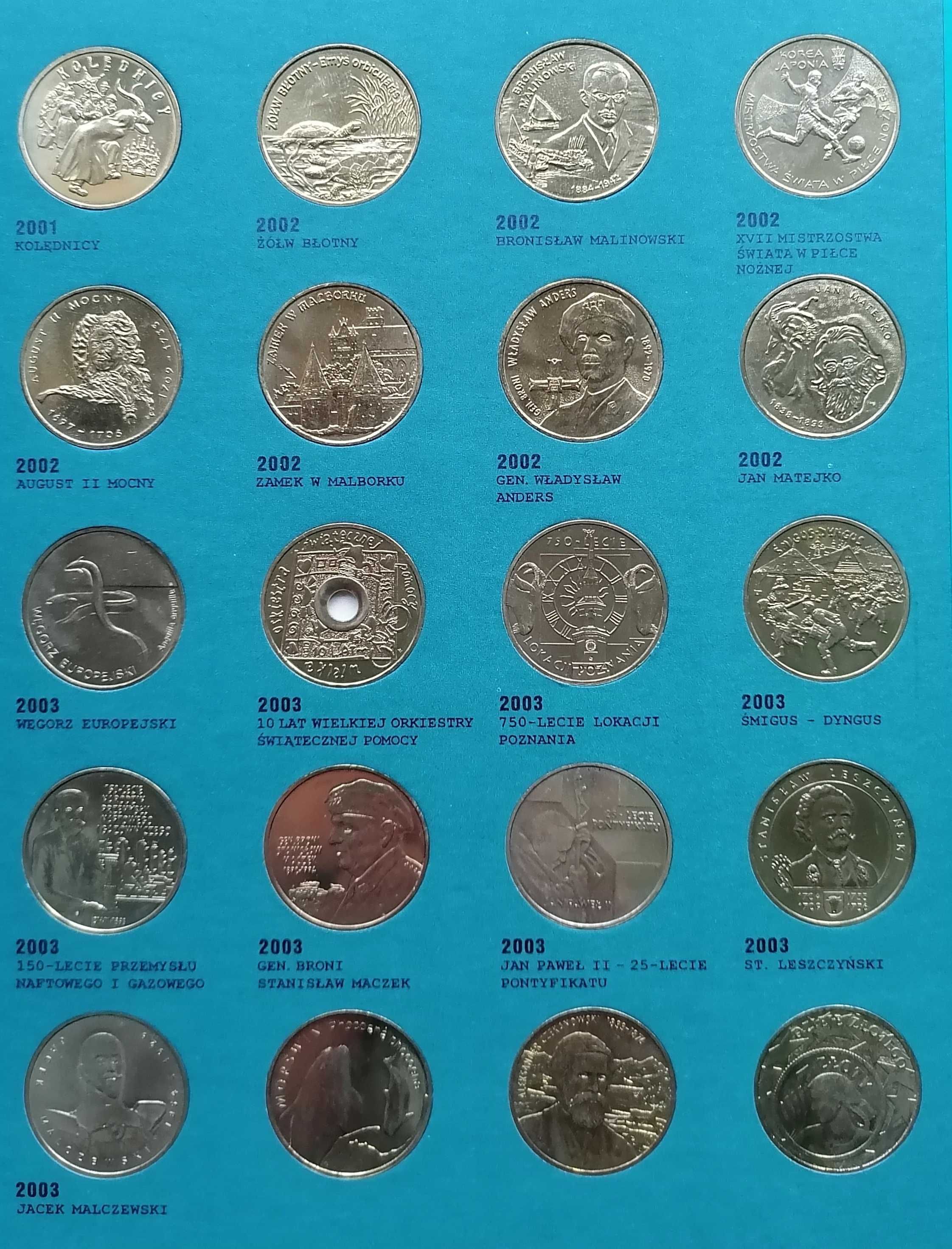 Komplet monet 2zł GN z lat 1996 - 2003