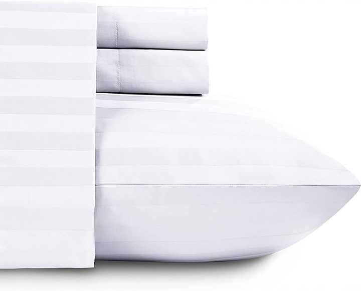 Pościel Hotelowa Adamaszek 200x220 Cm 2 Poszewki Gruba Bawełna Jakość