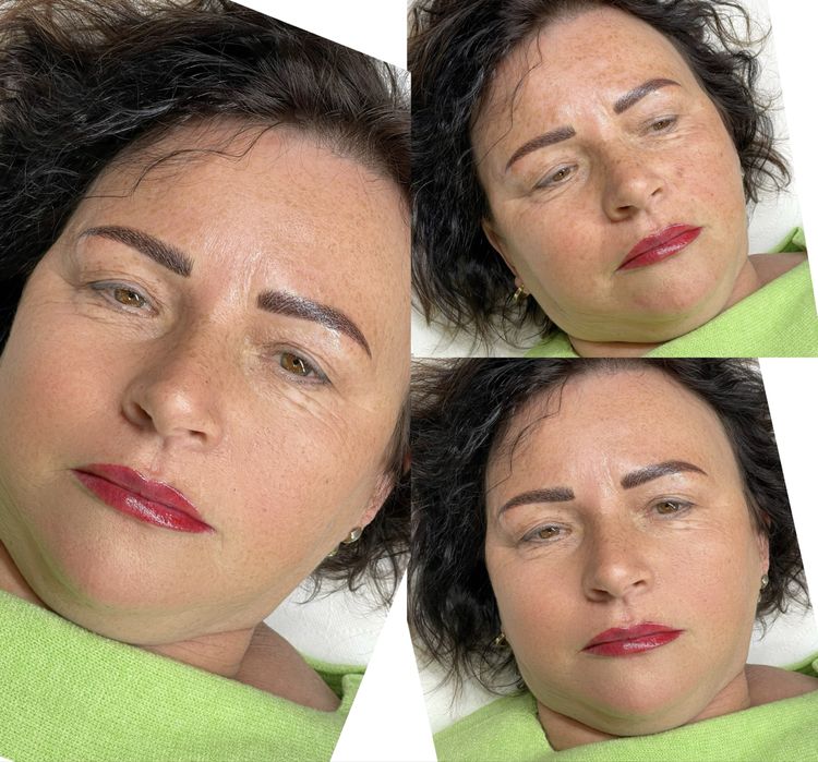 Microblading Pazdziernik modelki na Makijaż Permanentny brwi Piórkowa