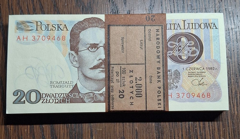 Paczka Bankowa 20 zł 1982 seria AH