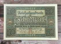 10 marek (Reichsmark) 1920 rok - Rzesza Niemiecka - stan UNC - #1