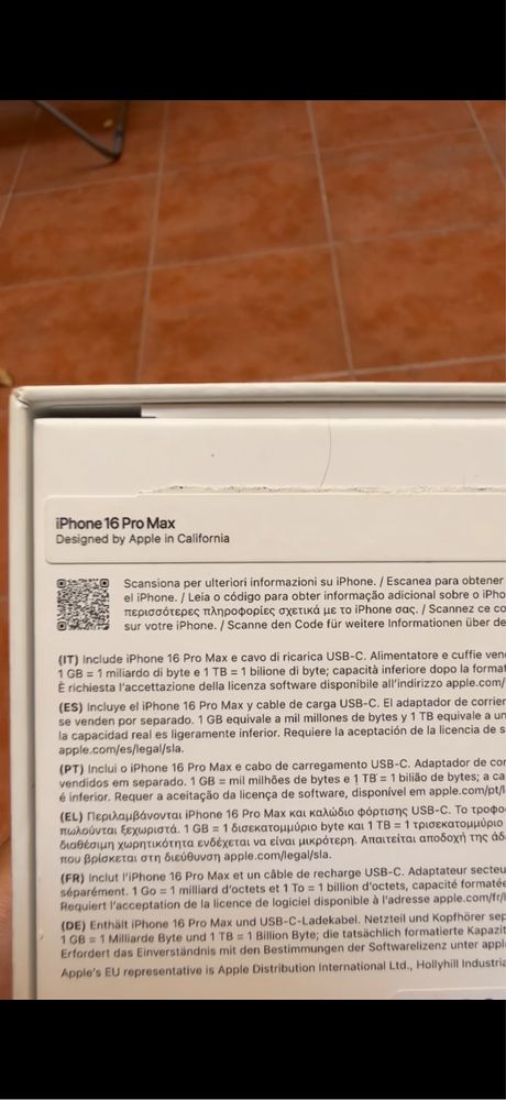 Iphone 16 pro max 256gb