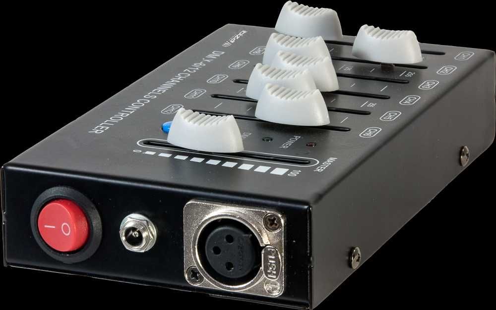 Sterownik oświetlenia DMX Ibiza LC12DMX LED XLR 12-kanałowy