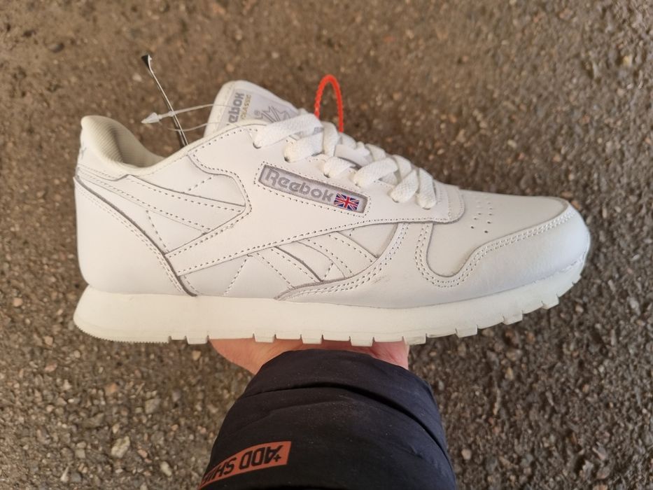 Кроссовки РИБОК (REEBOK) белый кожа