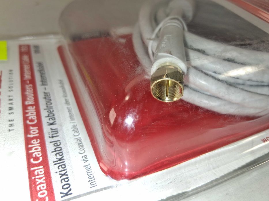 N128 Hama Kabel Antenowy 3M Koaksjalny Pozłacany Wtyk