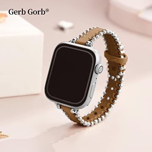 Cienki skórzany pasek do apple watch 42mm gerbgorb