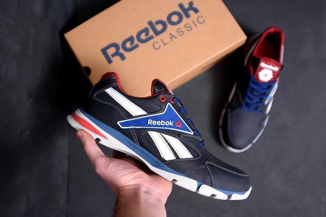 Мужские кожаные кроссовки Reebok Street Style Blue