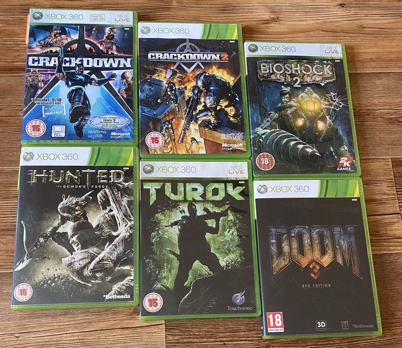 Xbox 360: Deadpool, X-Men, FIFA 19, Mortal Kombat, Doom, Driver, GTA5
