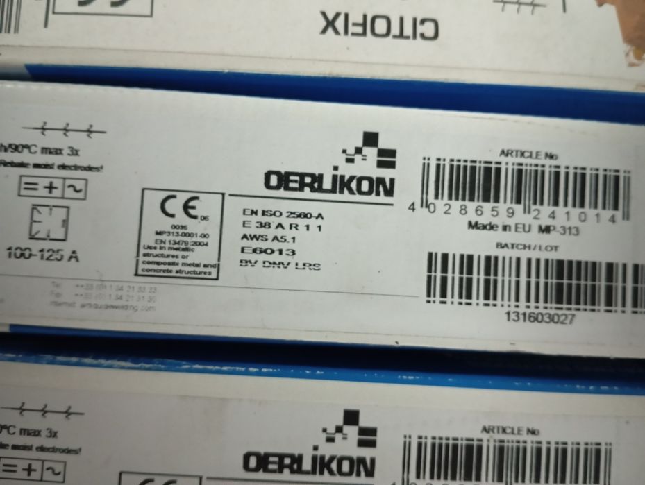 Eléctrodos de soldar lote