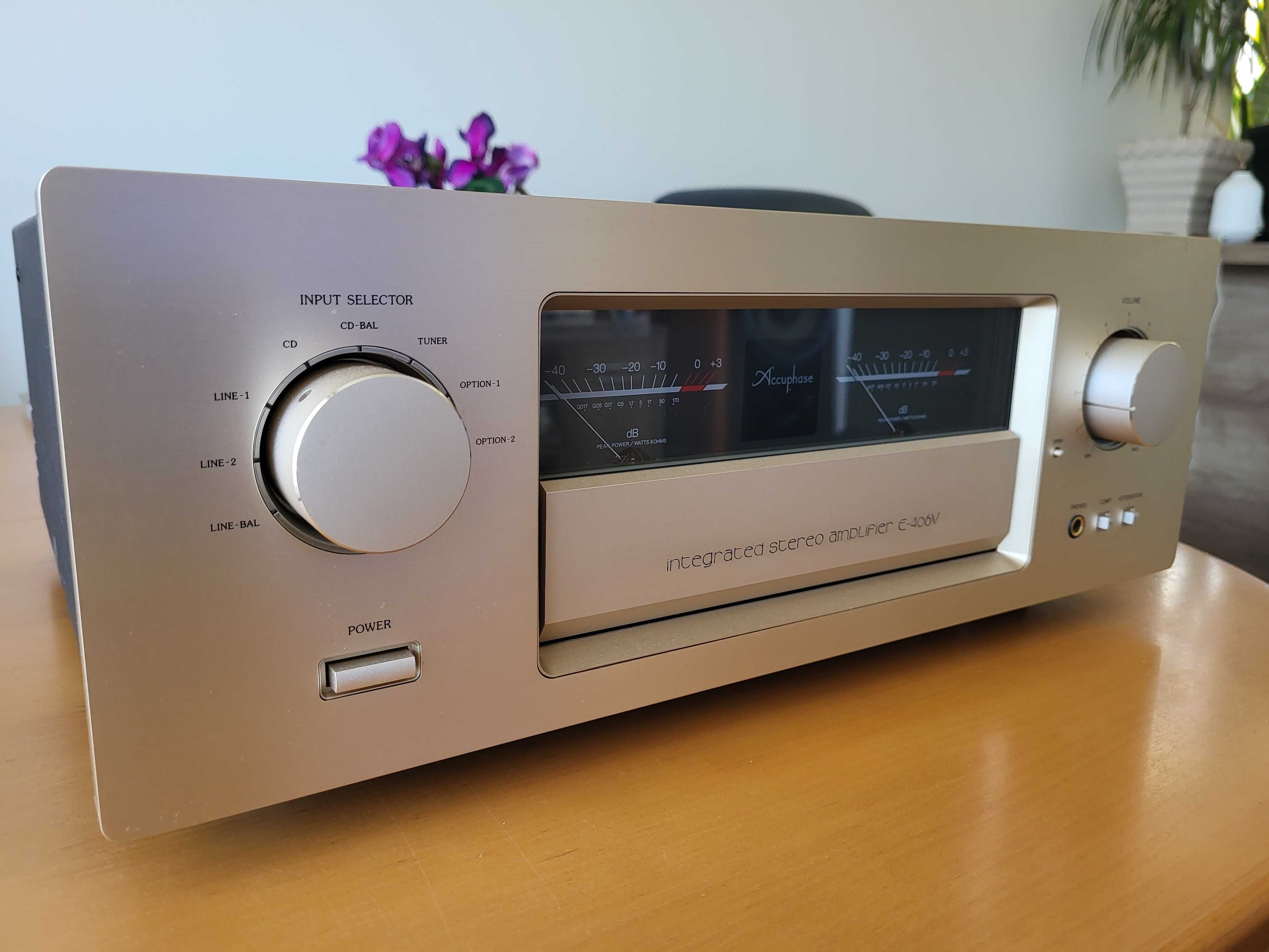 Wzmacniacz ACCUPHASE E 406V komplet z kartą PHONO MC/MM - super stan