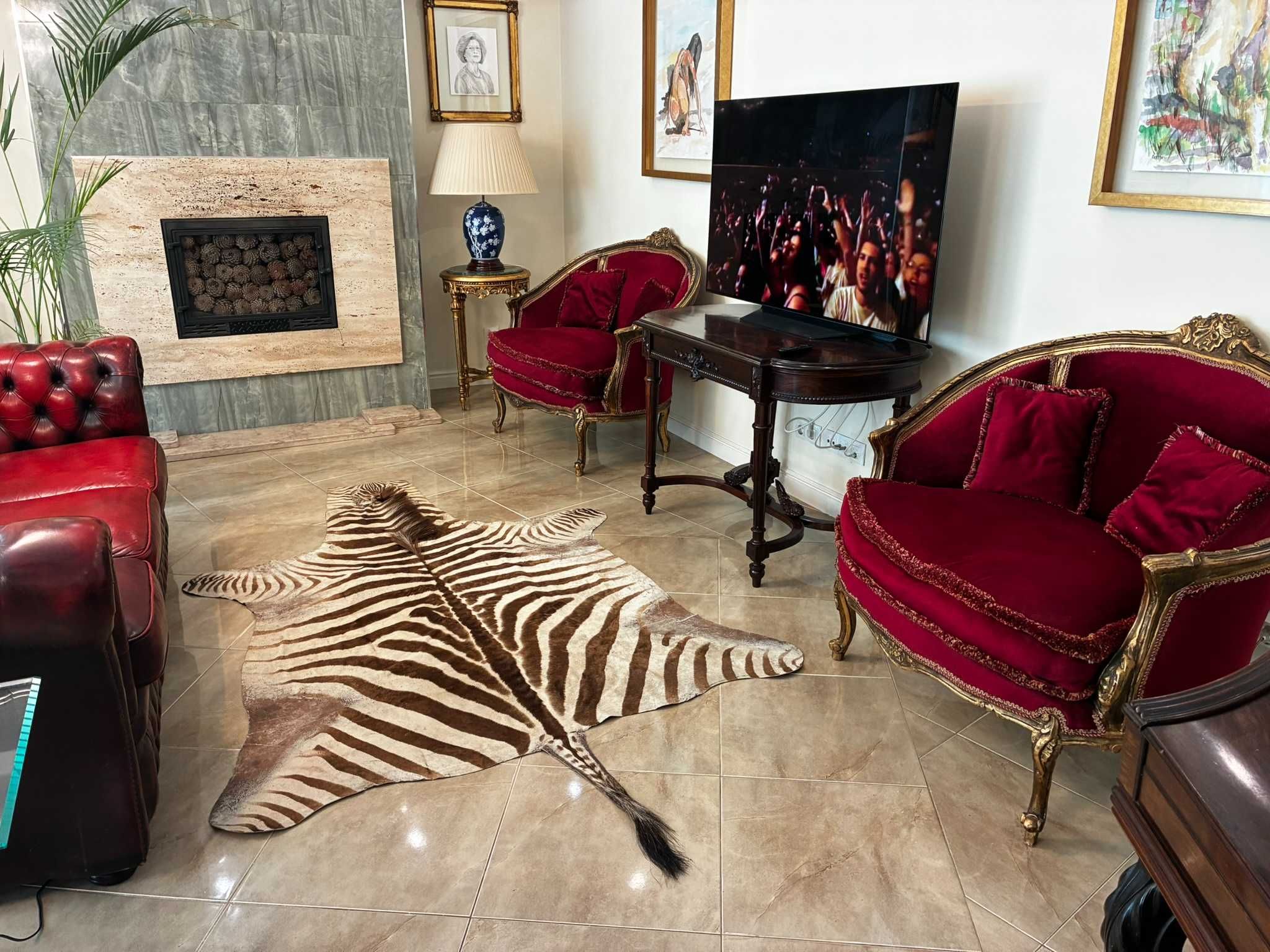 PELE DE ZEBRA - Corpo Inteiro - Equus quagga - 290 cm - 170 cm - 1 cm