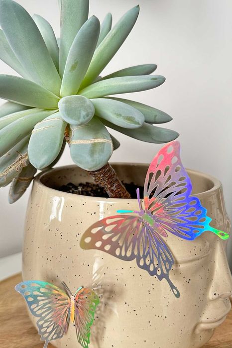 Naklejka na ścianę 3D Motyle Motylki Dekoracja 2 opakowania