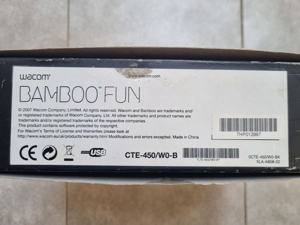 Графічний планшет Wacom Bamboo Fun CTE-450