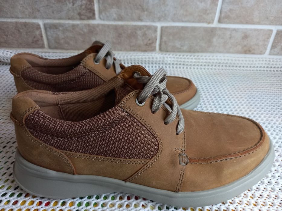Кожанные ботинки Clarks 41р