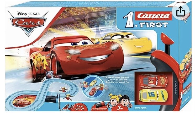 Pista carros com comando Faísca Disney Pixar