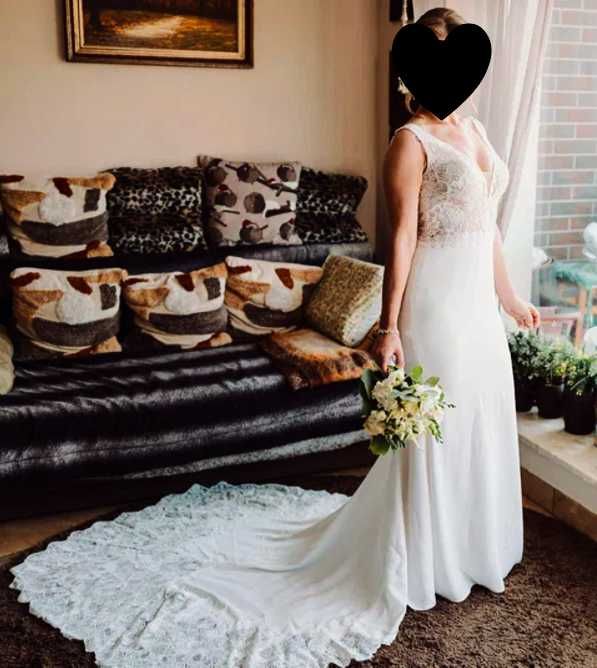 Suknia ślubna rybka