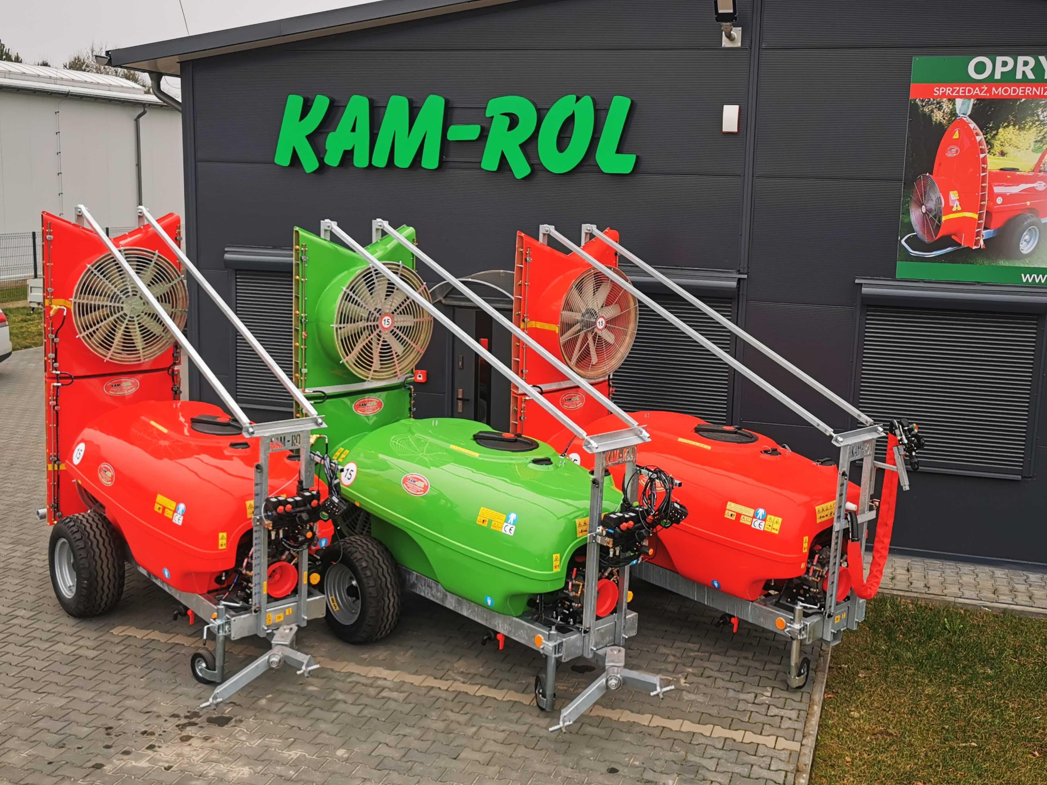 Opryskiwacz sadowniczy KAM-ROL,1000l ,NOWY, dwa wentylatory,kolumna
