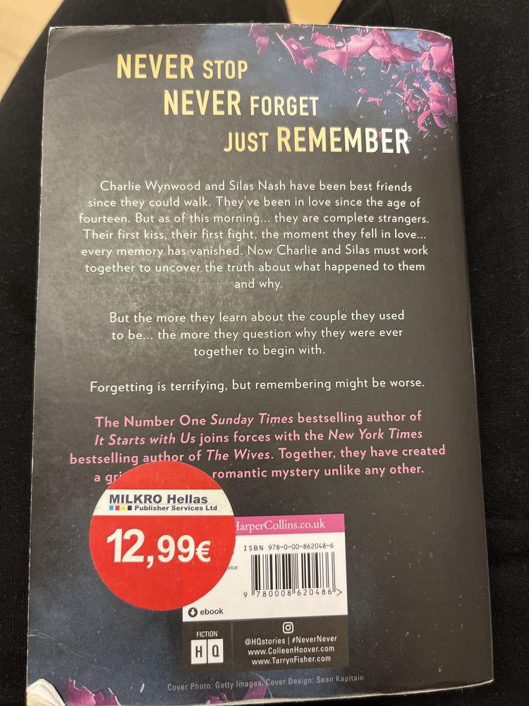 Never never Colleen Hoover