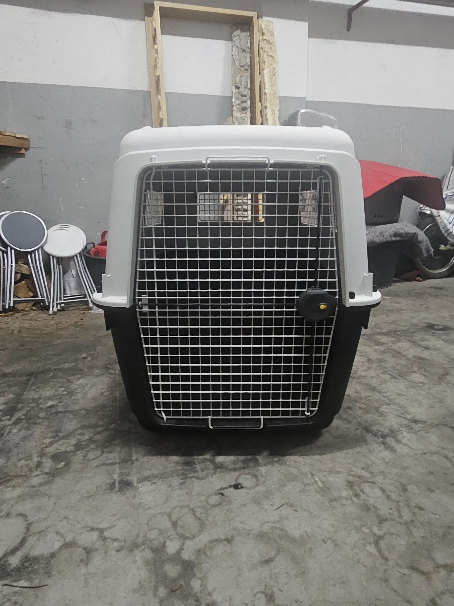 Gaiola XXL para transporte de animais.