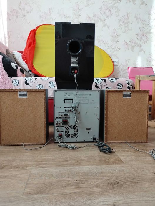 Дуже потужний 1000 Вт муз центр с сабвуфером ( Блютуз / AUX ) Саб