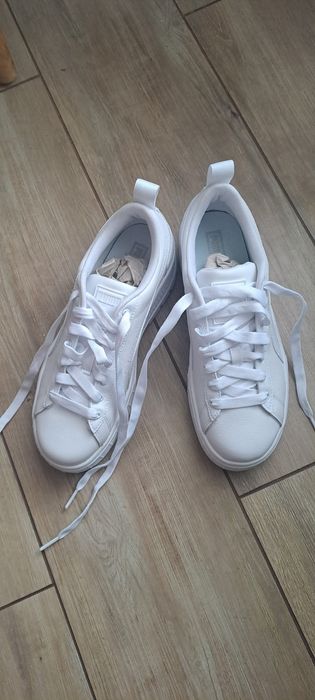 Damskie Buty Puma Mayze Wedge Wns Puma White – Biały roz 38,5