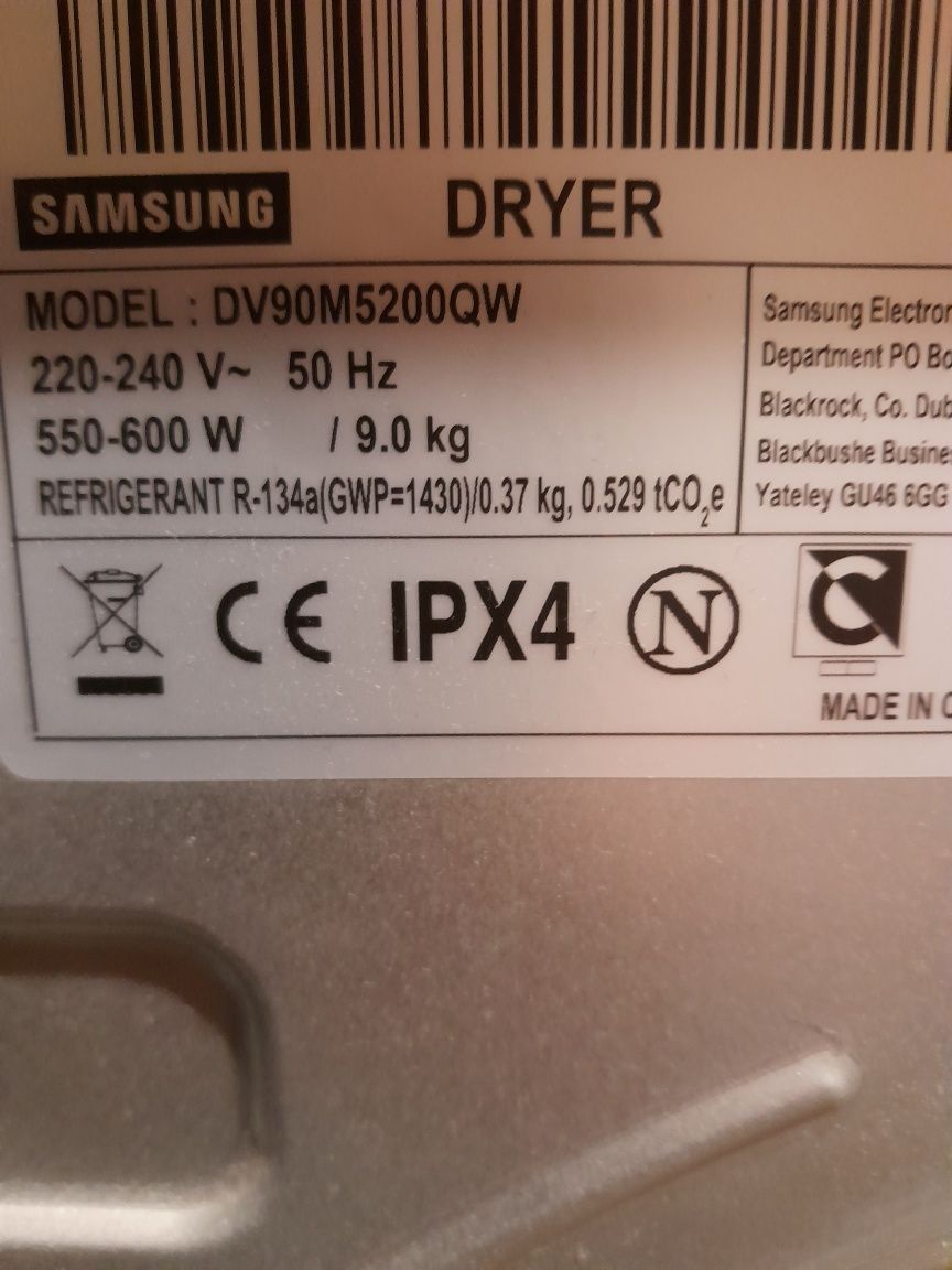 Suszarka samsung moduł DV90M5200 whirlpool AZB8690części