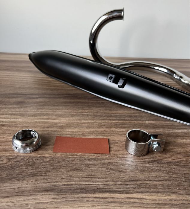 NOWY DUELLS komplet zestaw wydechowy tłumik NA OPASKĘ MOTORYNKA romet