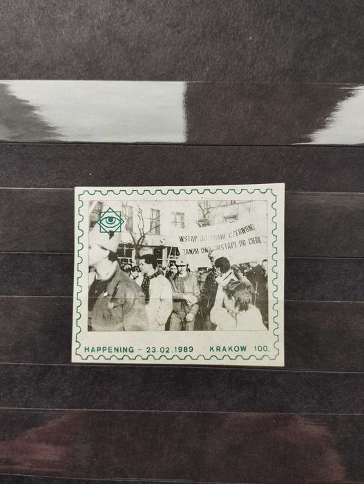 Znaczki Poczta Solidarność ,,Happening 23/24.02.1989 Kraków''