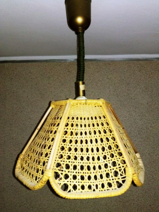 Przepiekna Lampa Loft Design PRL azurowa super poswiata Tanio Okazja