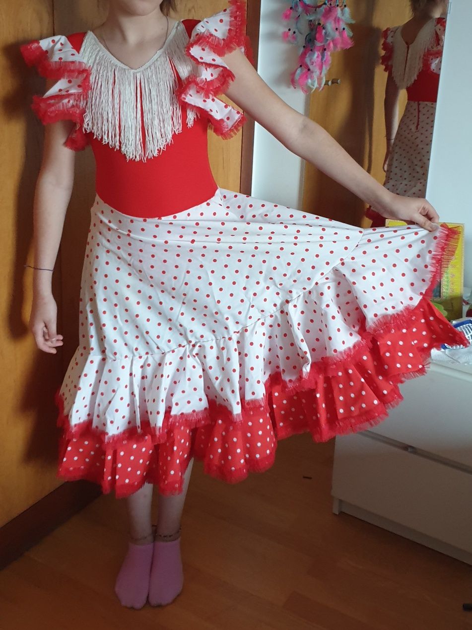 Vestido espanhola 8 anos