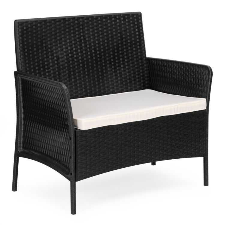 NOWY ZESTAW Meble Ogrodowe Technorattan 4-OS z Poduszkami Sofa Stolik