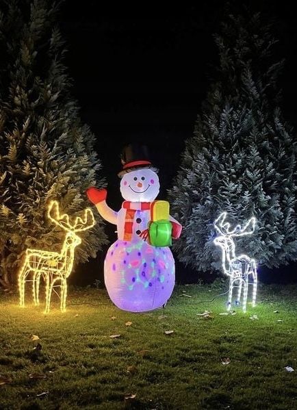 Świąteczny bałwan świecący LED 155cm WYSYŁKA 24H