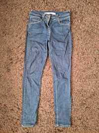 Granatowe jeansy M
