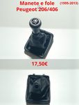 Manete/moca de velocidades e fole para Peugeot 206/406