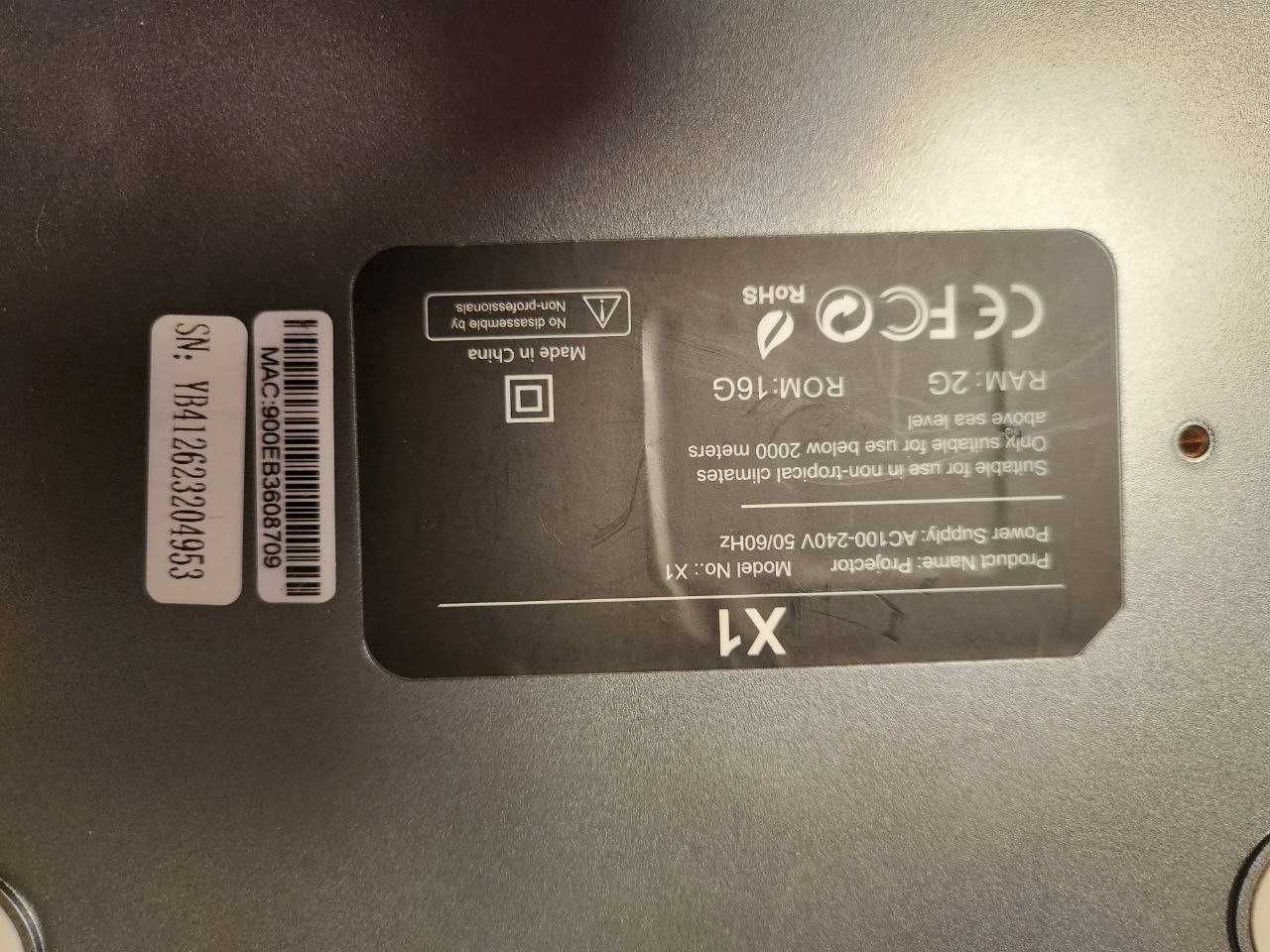Проектор Transpeed X1 black. FullHD, Android