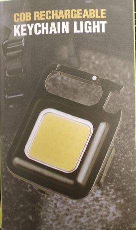 Akumulatorowa latarka COB z magnesem i podpórką - brelok do kluczy