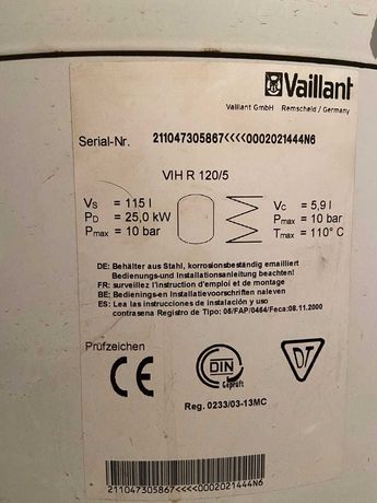 Zbiornik wody Vaillant VIH R 120/5