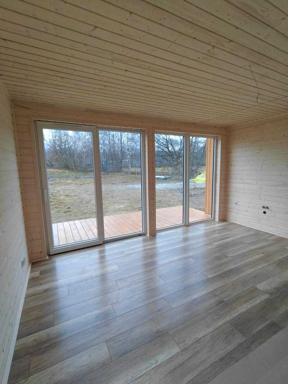 Dom 70 m2 Nowoczesna Stodoła, drewniany, letniskowy lub całoroczny