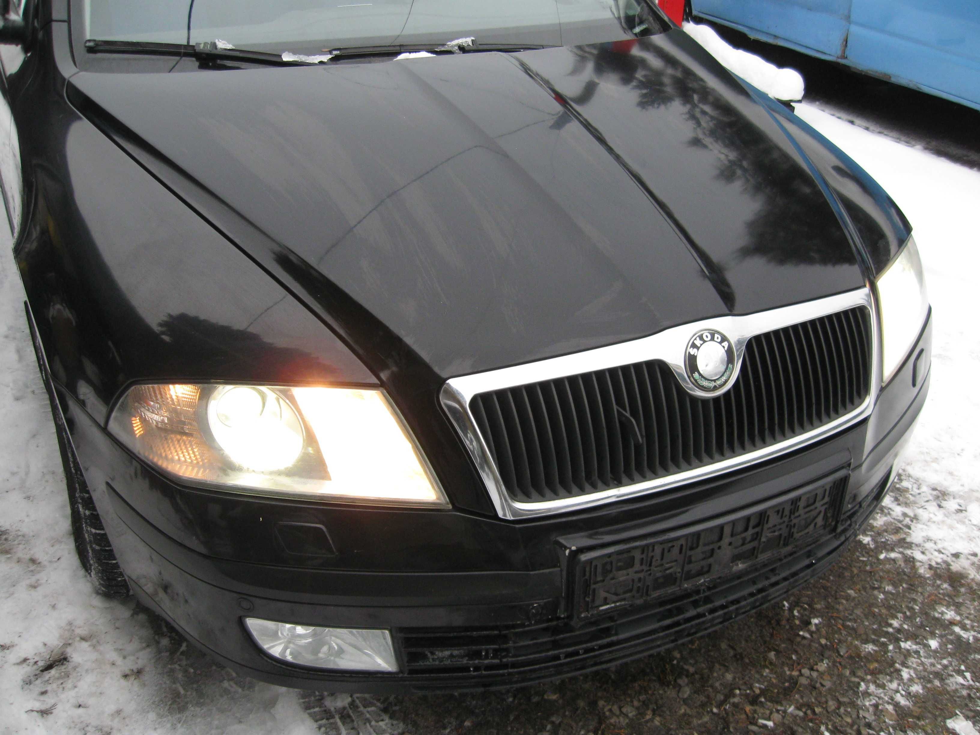 skoda octavia ii maska zderzak lampy pas przedni lampy xenon 2.0tdi