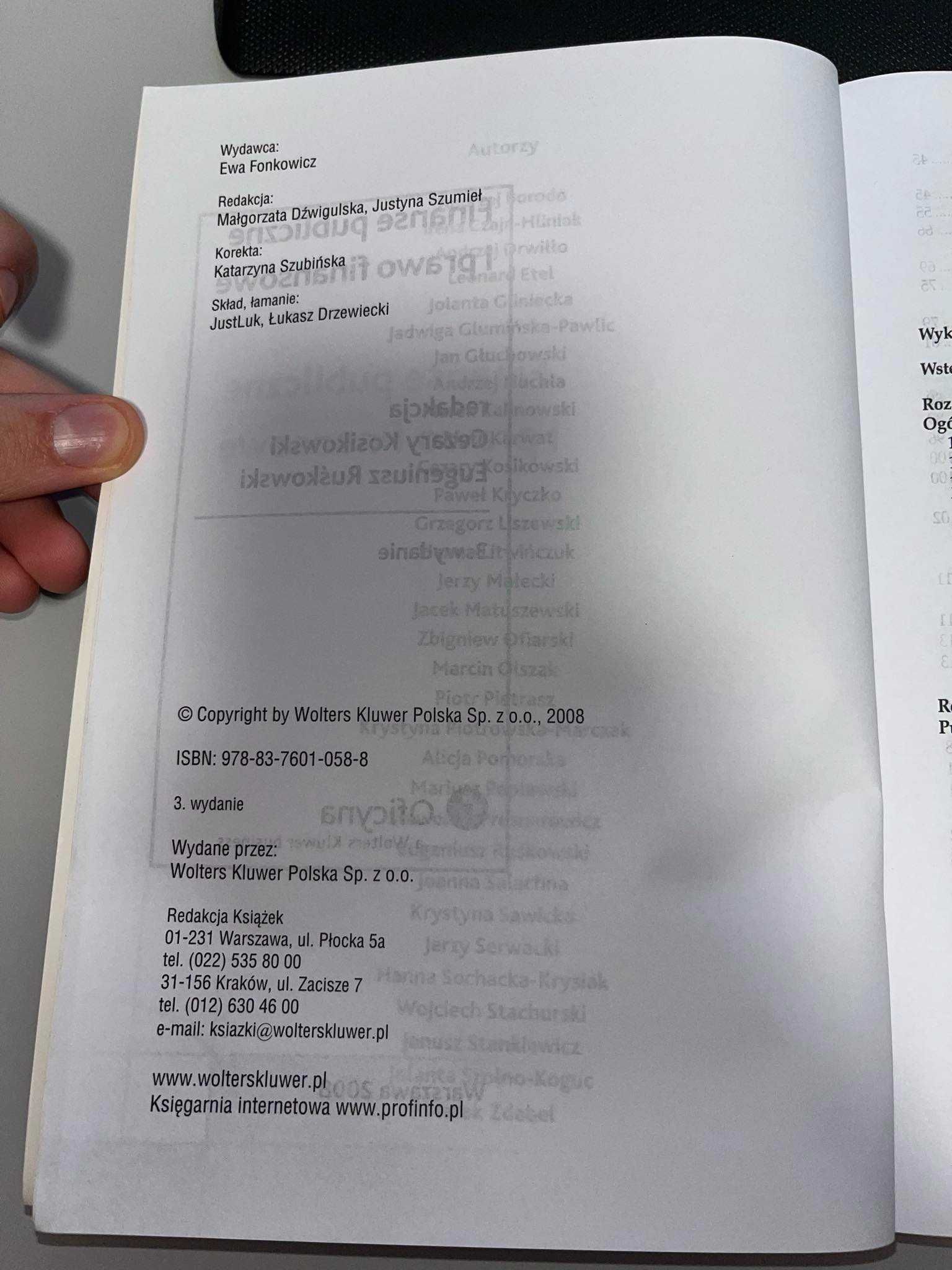 Książka Finanse publiczne i prawo finansowe C. Kosikowski E. Ruśkowski