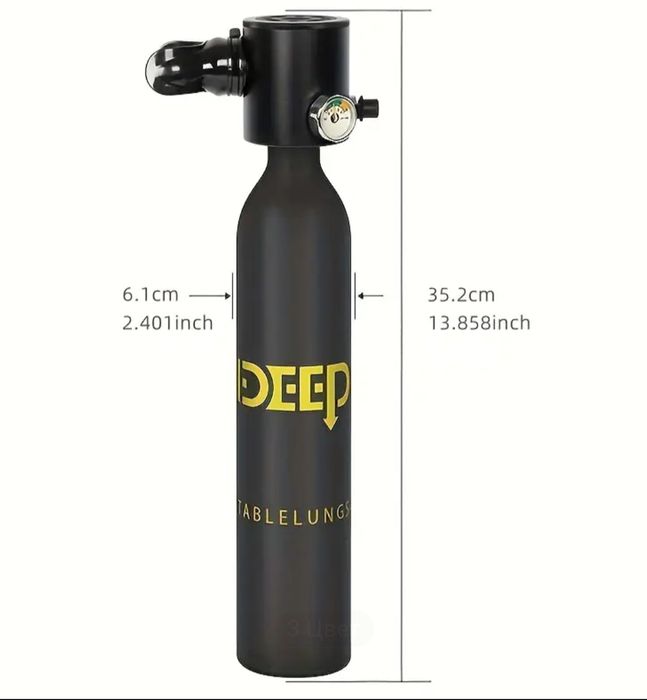 Мини акваланг балон для дайвинга 0.5л